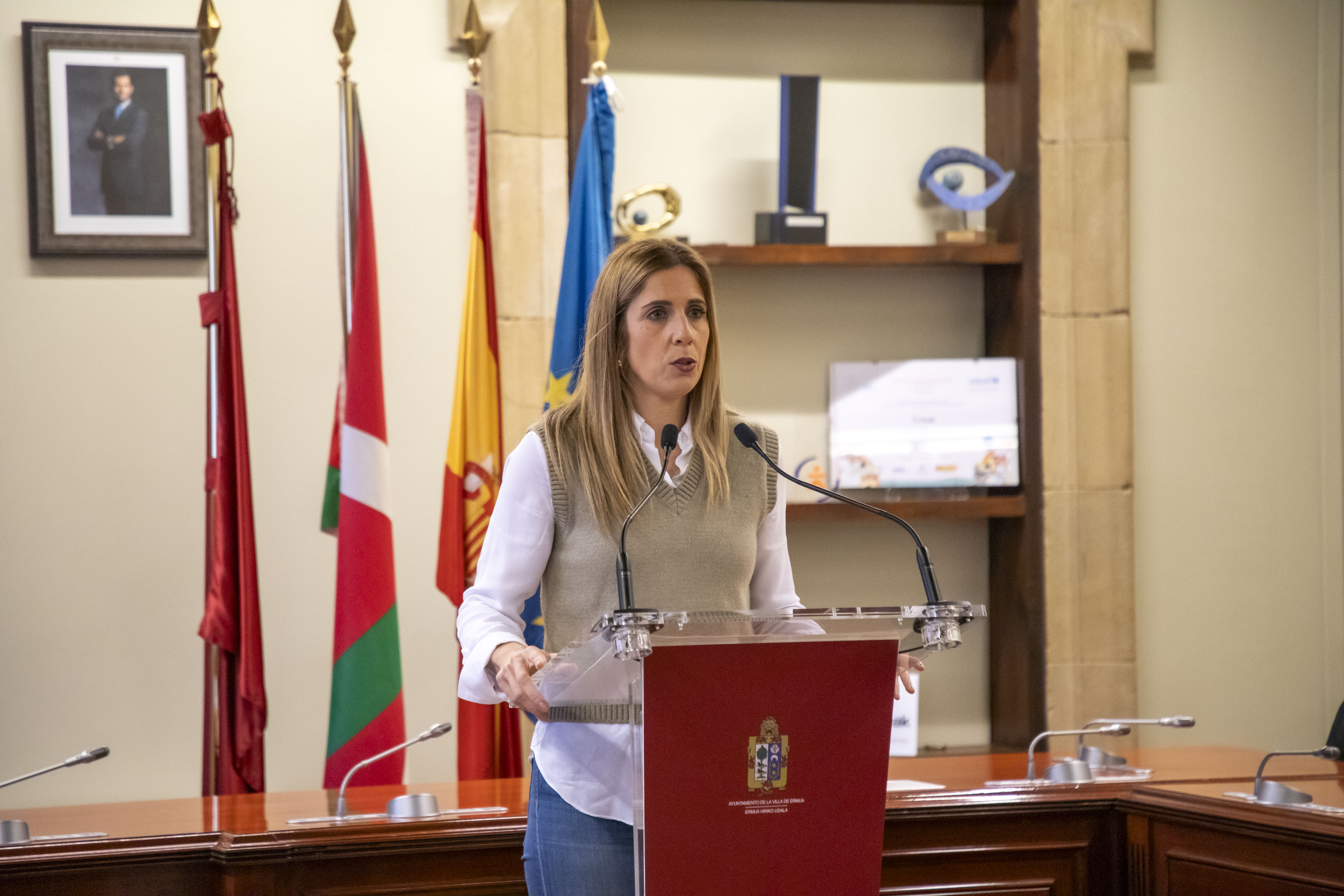 Beatriz Gamiz alkatea, 2025eko Aurrekontuen aurkezpenean