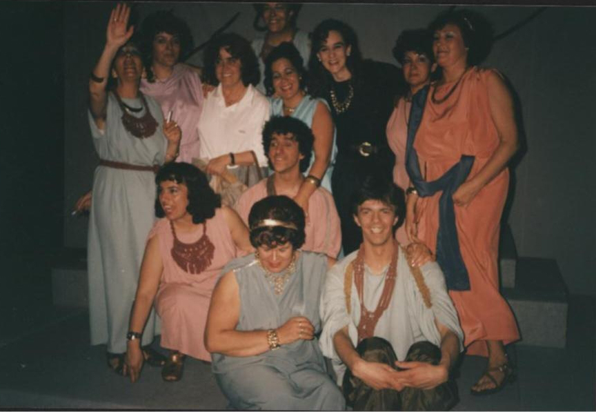 Representación de "Lisistrata", 1ª fotografía Representación de "Lisistrata", 1ª fotografía