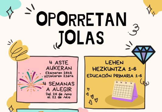 Udalekuetako programazioaren kartela