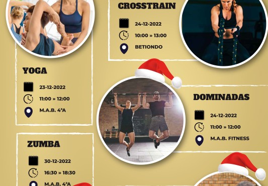 Cartel anunciador de la actividades