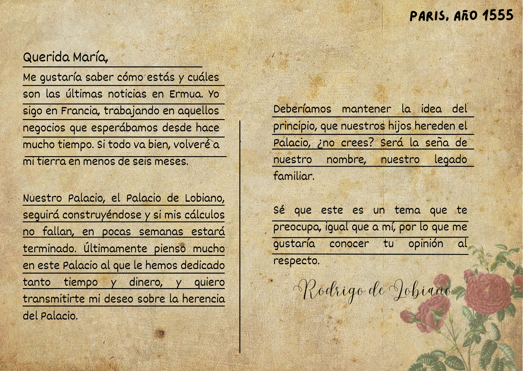 Carta de Rodrigo Lobiano | QR Kulturala