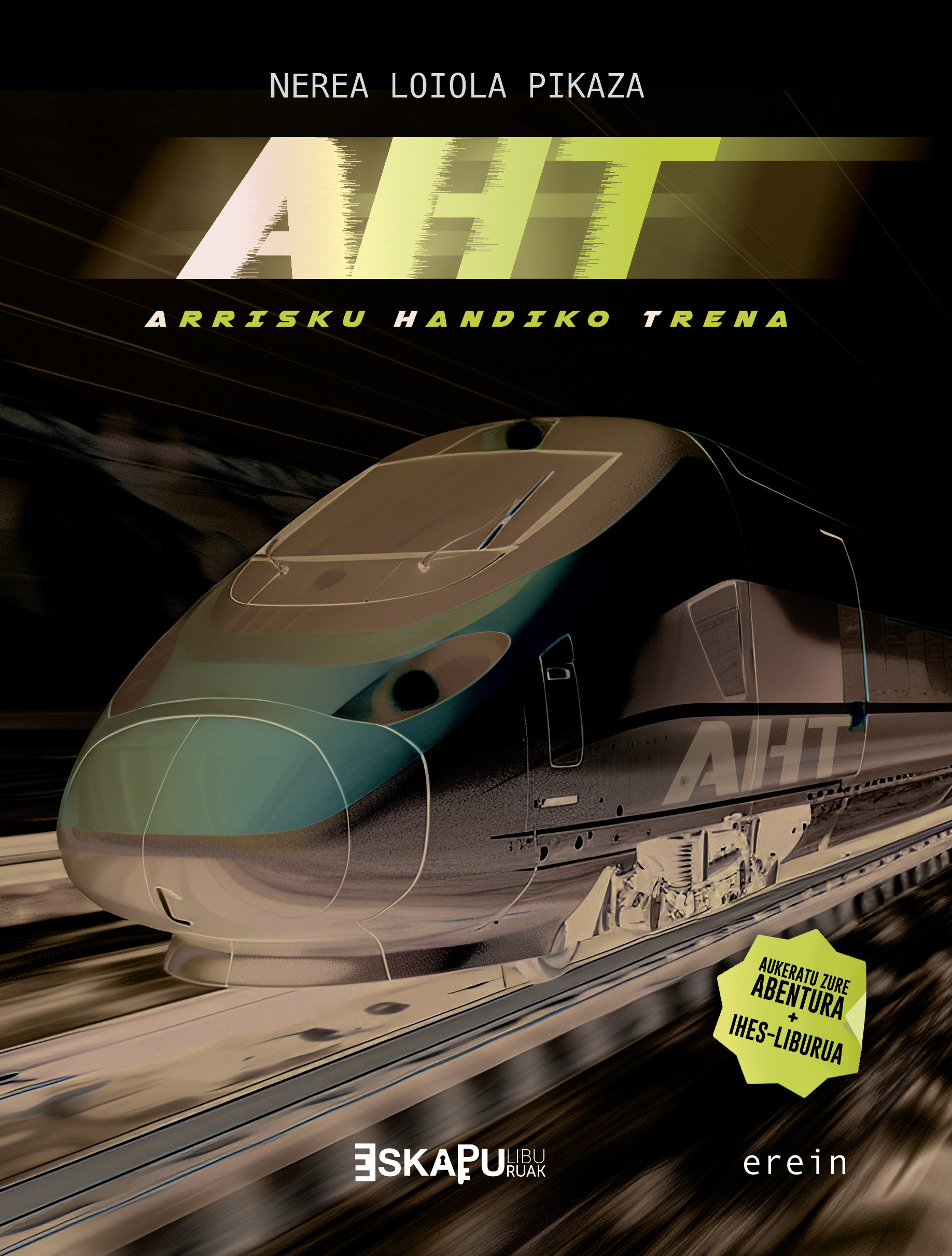 AHT. Arrisku Handiko Trena liburuaren azala