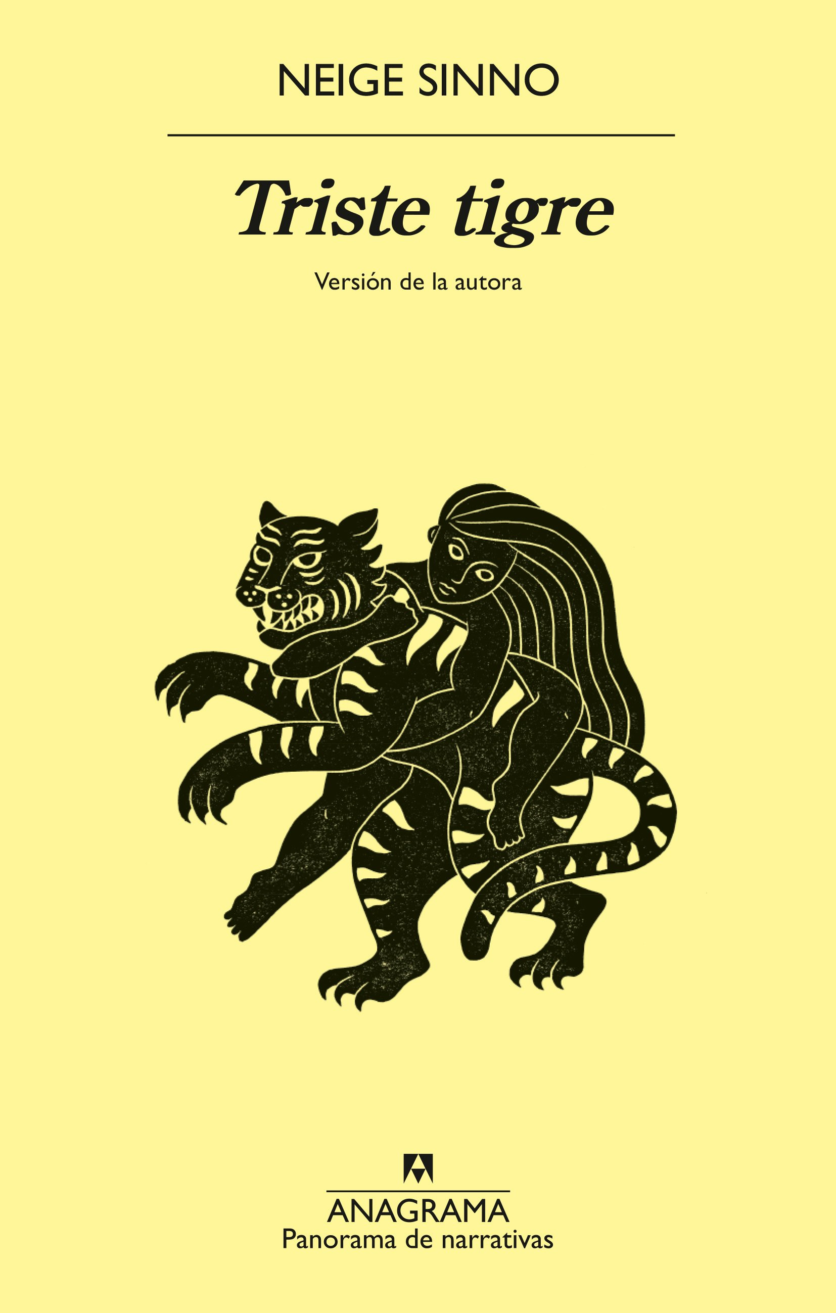 Triste tigre liburuaren azala